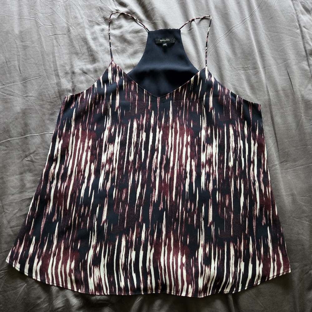 RW&CO. Patterned Racer Back Tank Size L - Like New!